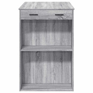 Τραπέζι Μπαρ Γκρι Sonoma 102x70x103,5 εκ. Επεξεργ. Ξύλο
