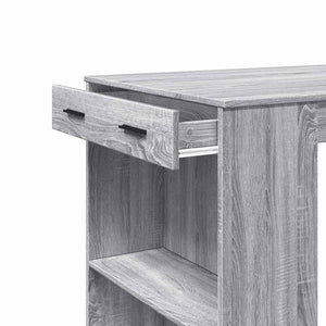 Τραπέζι Μπαρ Γκρι Sonoma 102x70x103,5 εκ. Επεξεργ. Ξύλο