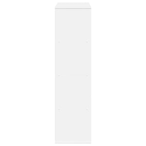 Βιβλιοθήκη Λευκή 100x33x125,5 εκ. από Επεξεργασμένο Ξύλο