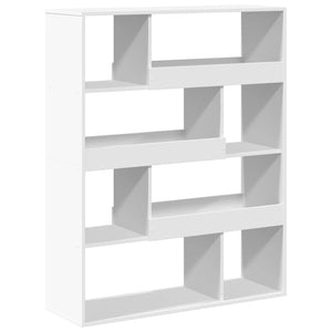 Βιβλιοθήκη Λευκή 100x33x125,5 εκ. από Επεξεργασμένο Ξύλο