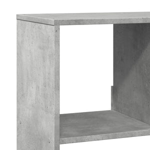 Βιβλιοθήκη Γκρι Σκυροδέματος 100x33x125,5 εκ. Επεξεργ. Ξύλο
