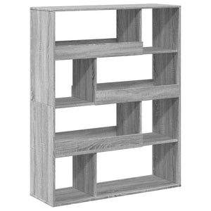 Βιβλιοθήκη Γκρι Sonoma 100x33x125,5 εκ. από Επεξεργασμένο Ξύλο