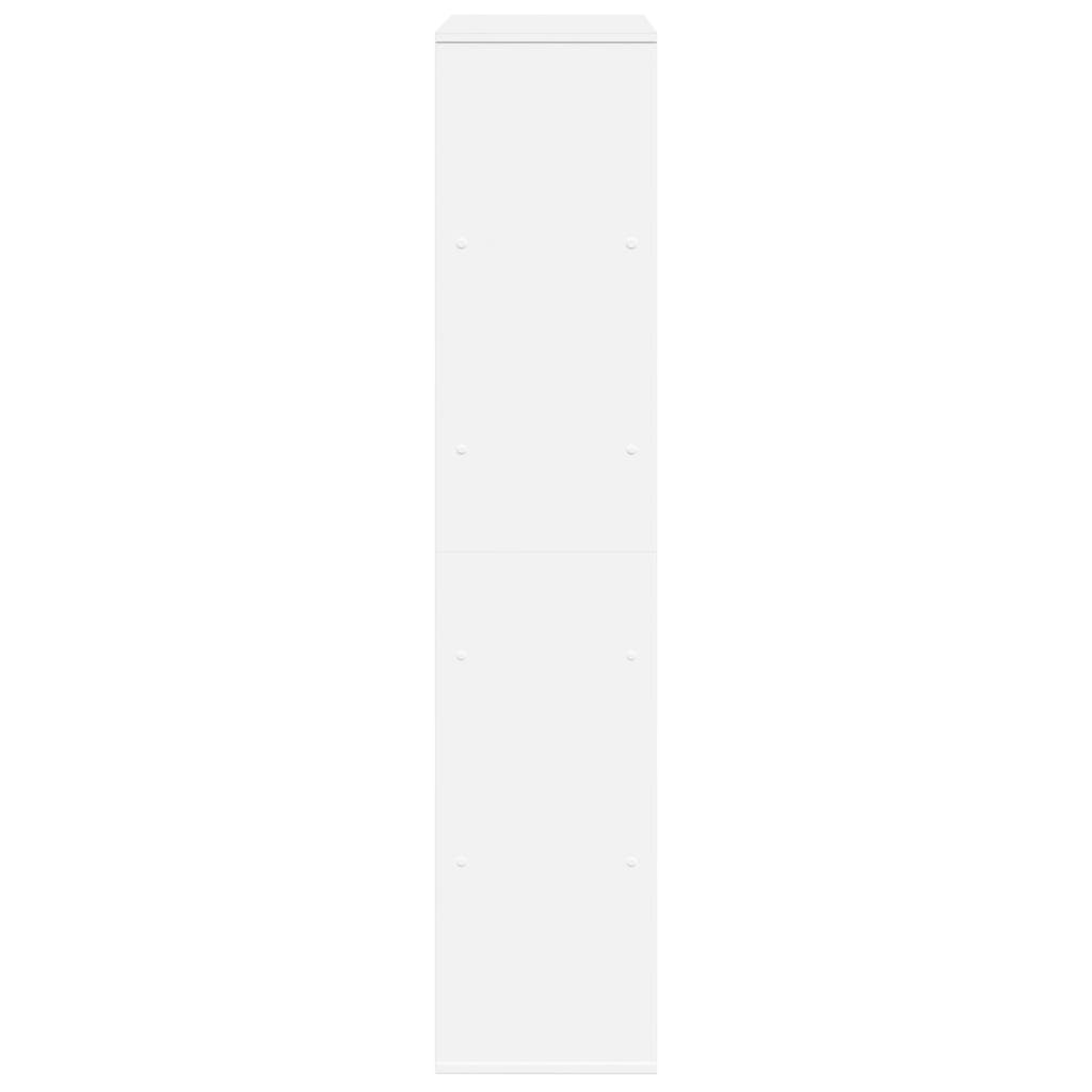 Βιβλιοθήκη Λευκή 100x33x156,5 εκ. από Επεξεργασμένο Ξύλο - Pakobazaar