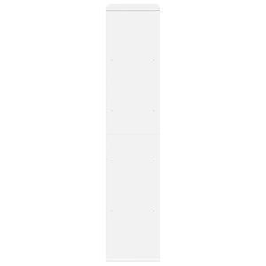Βιβλιοθήκη Λευκή 100x33x156,5 εκ. από Επεξεργασμένο Ξύλο - Pakobazaar