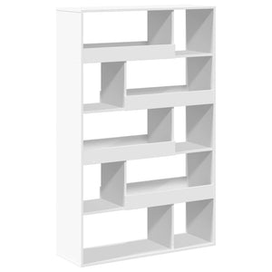 Βιβλιοθήκη Λευκή 100x33x156,5 εκ. από Επεξεργασμένο Ξύλο - Pakobazaar