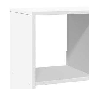 Βιβλιοθήκη Λευκή 100x33x156,5 εκ. από Επεξεργασμένο Ξύλο - Pakobazaar