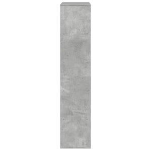 Βιβλιοθήκη Γκρι Σκυροδέματος 100x33x156,5 εκ. Επεξεργ. Ξύλο