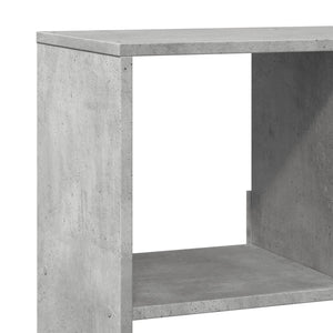 Βιβλιοθήκη Γκρι Σκυροδέματος 100x33x156,5 εκ. Επεξεργ. Ξύλο