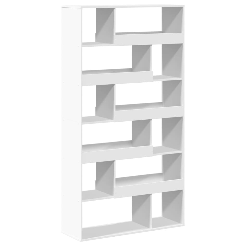 Βιβλιοθήκη Λευκή 100x33x187,5 εκ. Επεξ. Ξύλο - Pakobazaar