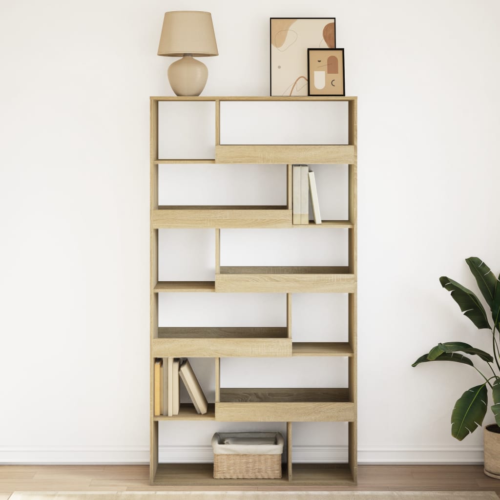 Βιβλιοθήκη Sonoma Δρυς 100x33x187,5 εκ. από Επεξεργασμένο Ξύλο - Pakobazaar