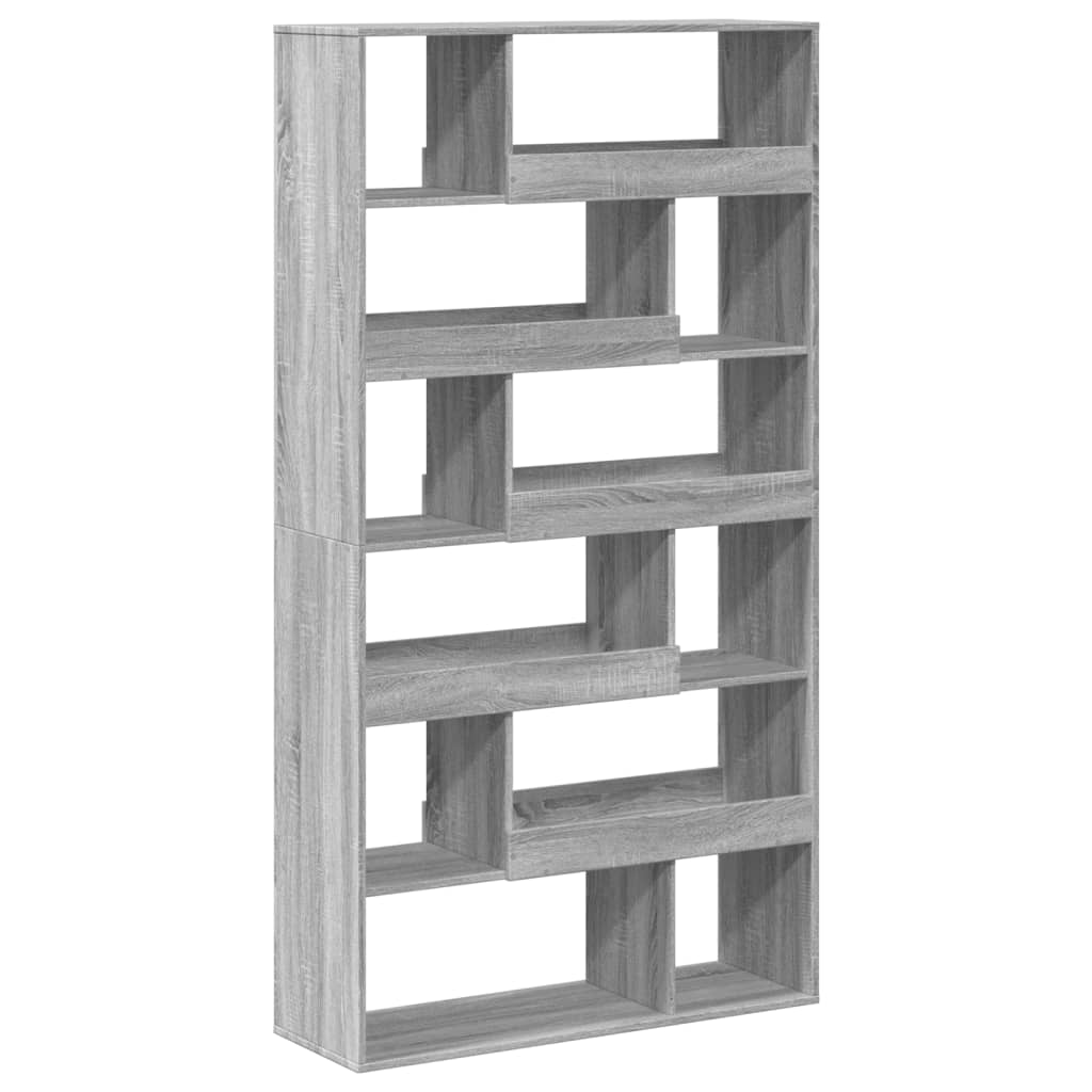 Βιβλιοθήκη Γκρι Sonoma 100x33x187,5 εκ. από Επεξεργ. Ξύλο