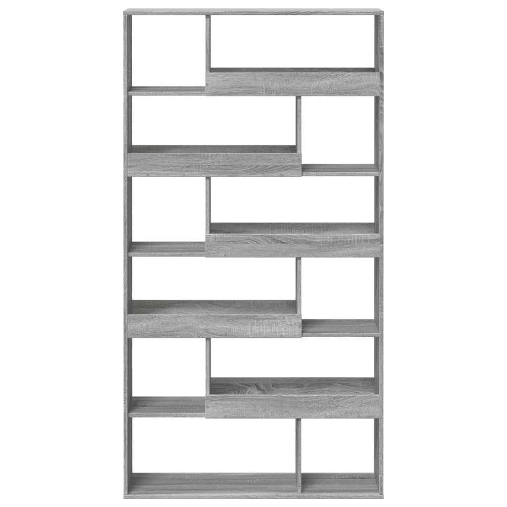 Βιβλιοθήκη Γκρι Sonoma 100x33x187,5 εκ. από Επεξεργ. Ξύλο