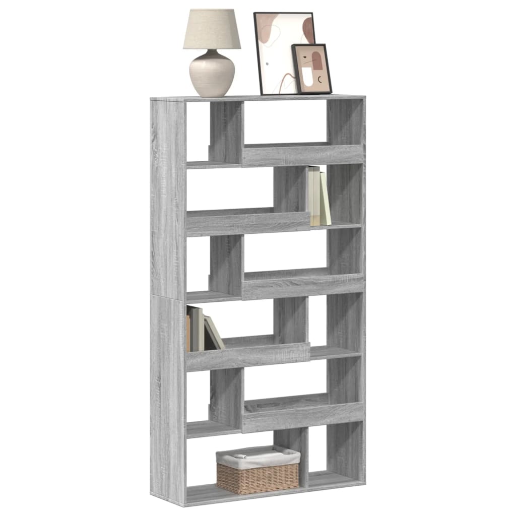 Βιβλιοθήκη Γκρι Sonoma 100x33x187,5 εκ. από Επεξεργ. Ξύλο
