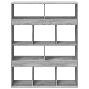 Βιβλιοθήκη Γκρι Sonoma 100x33x125,5 εκ. από Επεξεργασμένο Ξύλο