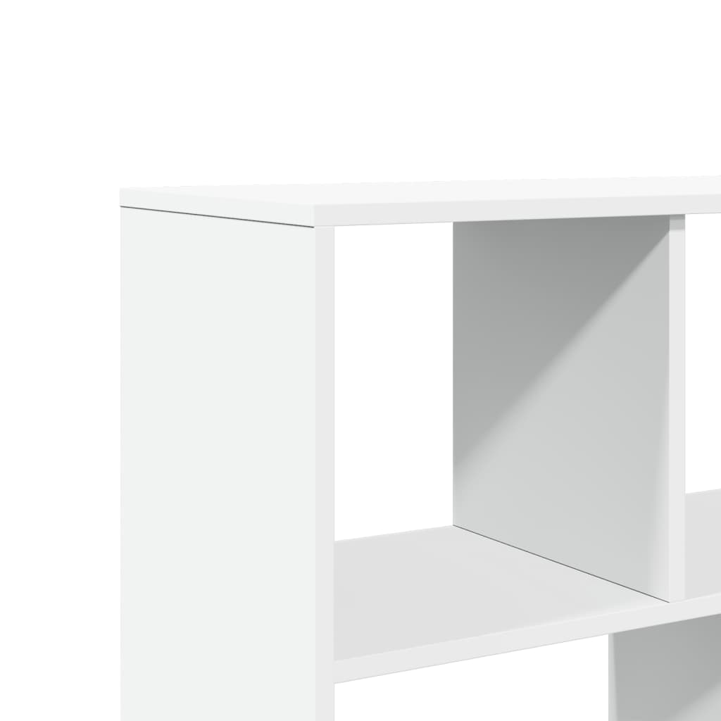 Βιβλιοθήκη Λευκή 100x33x156,5 εκ. από Επεξεργασμένο Ξύλο