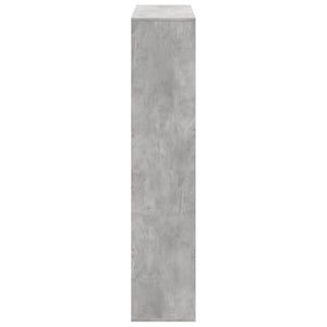 Βιβλιοθήκη Γκρι Σκυροδέματος 100x33x156,5εκ. Επεξεργ. Ξύλο