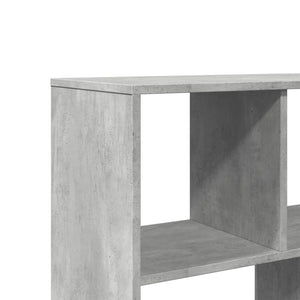 Βιβλιοθήκη Γκρι Σκυροδέματος 100x33x156,5εκ. Επεξεργ. Ξύλο