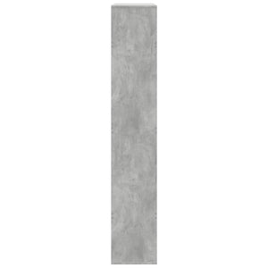 Βιβλιοθήκη Γκρι Σκυροδέματος 100x33x187,5 εκ. Επεξεργ. Ξύλο - Pakobazaar