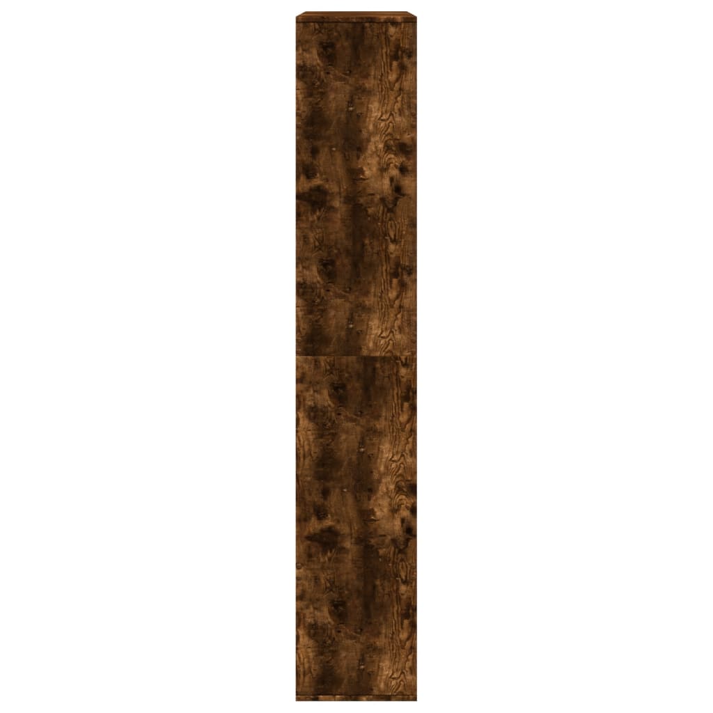 Βιβλιοθήκη Καπνιστή Δρυς 100x33x187,5εκ. από Επεξεργασμένο Ξύλο
