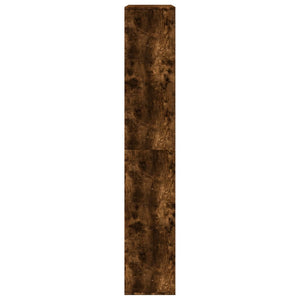 Βιβλιοθήκη Καπνιστή Δρυς 100x33x187,5εκ. από Επεξεργασμένο Ξύλο