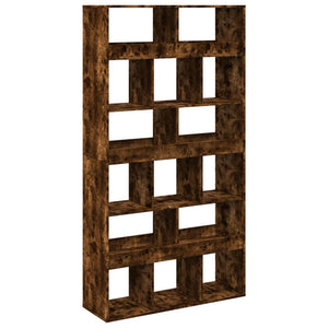 Βιβλιοθήκη Καπνιστή Δρυς 100x33x187,5εκ. από Επεξεργασμένο Ξύλο