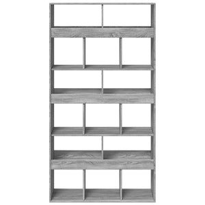 Βιβλιοθήκη Γκρι Sonoma 100x33x187,5 εκ. από Επεξεργ. Ξύλο