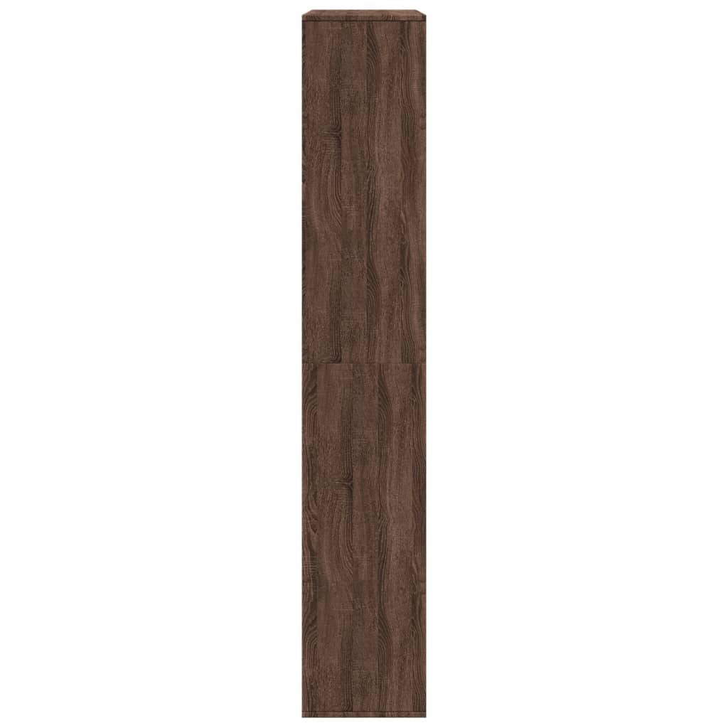 Βιβλιοθήκη Καφέ Δρυς 100x33x187,5 εκ. από Επεξεργασμένο Ξύλο