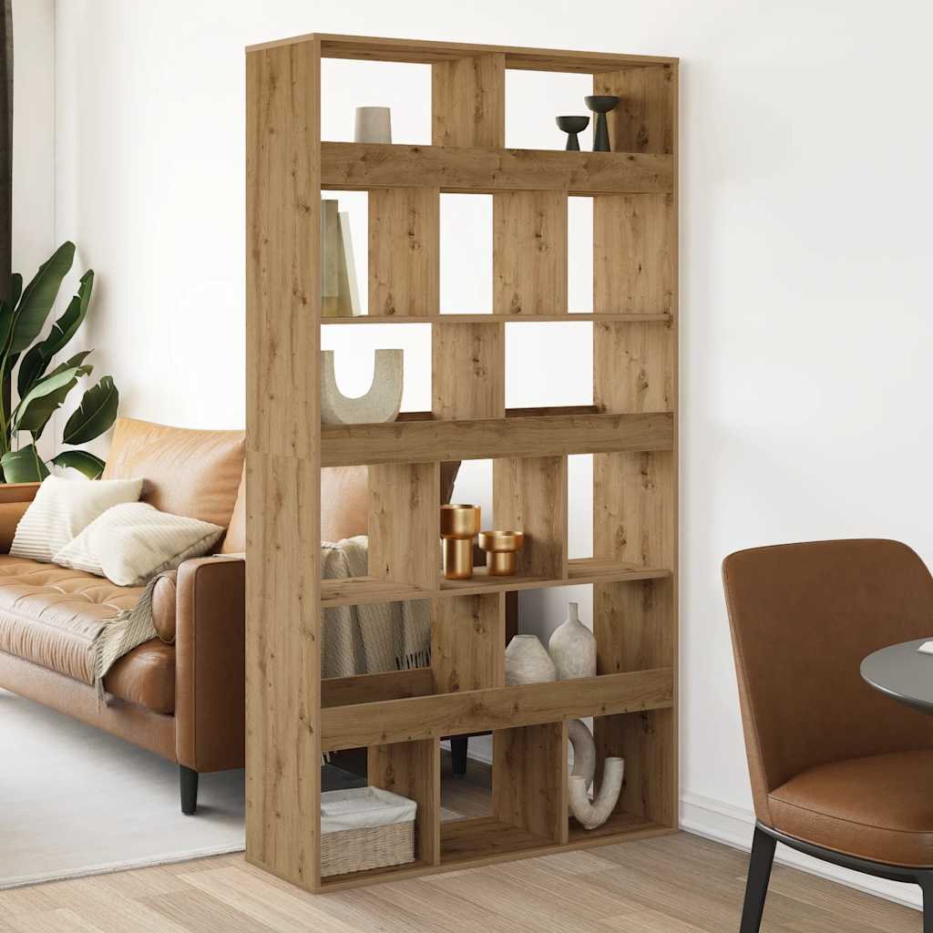 Βιβλιοθήκη Αρτισιανή Δρυς 100x33x187,5εκ από Επεξεργασμένο Ξύλο - Pakobazaar