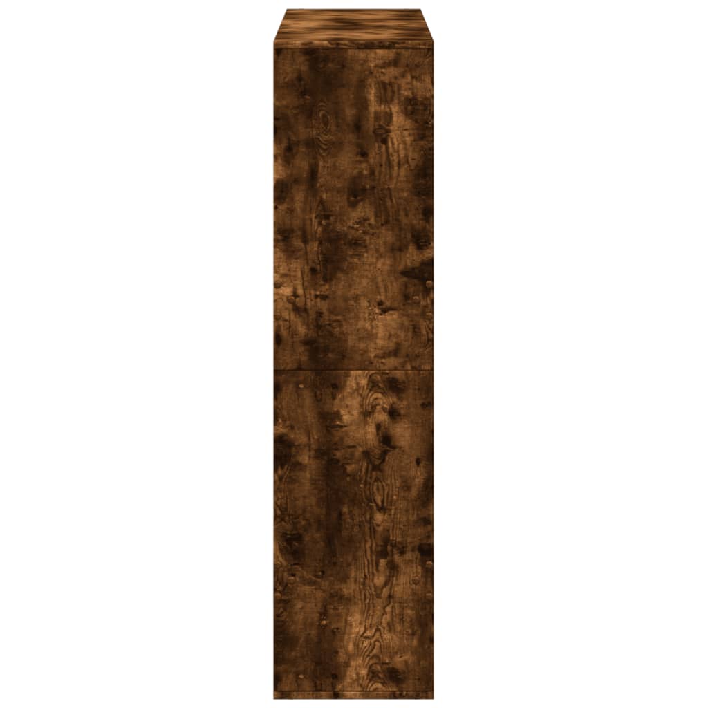 Βιβλιοθήκη Καπνιστή Δρυς 100x33x135 εκ. από Επεξεργασμένο Ξύλο