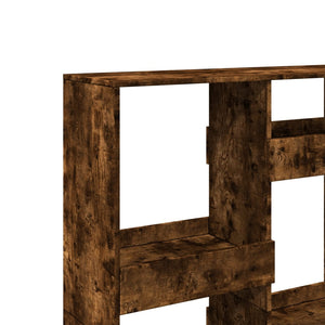 Βιβλιοθήκη Καπνιστή Δρυς 100x33x135 εκ. από Επεξεργασμένο Ξύλο