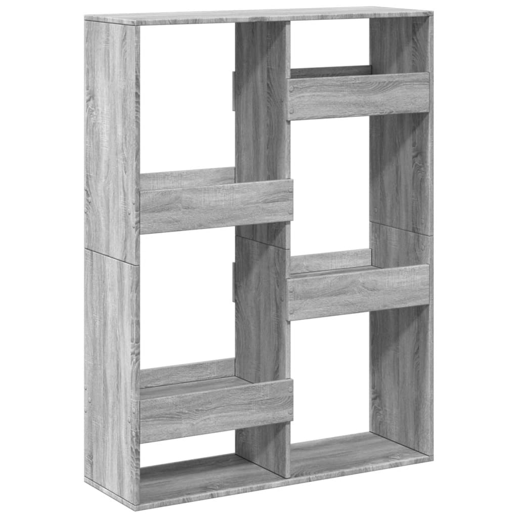Βιβλιοθήκη Γκρι Sonoma 100x33x135 εκ. από Επεξεργασμένο Ξύλο