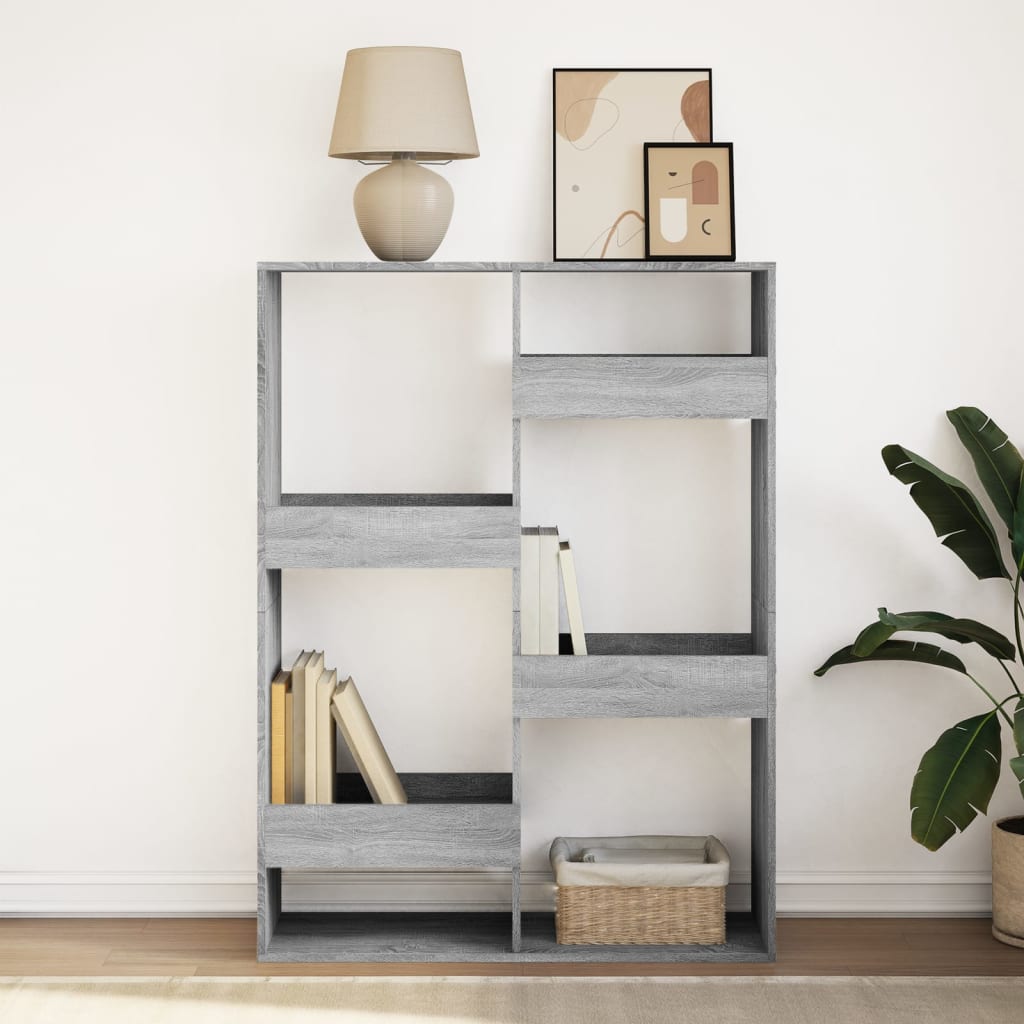 Βιβλιοθήκη Γκρι Sonoma 100x33x135 εκ. από Επεξεργασμένο Ξύλο