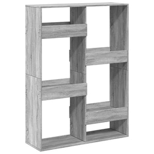 Βιβλιοθήκη Γκρι Sonoma 100x33x135 εκ. από Επεξεργασμένο Ξύλο