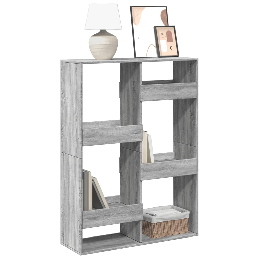 Βιβλιοθήκη Γκρι Sonoma 100x33x135 εκ. από Επεξεργασμένο Ξύλο