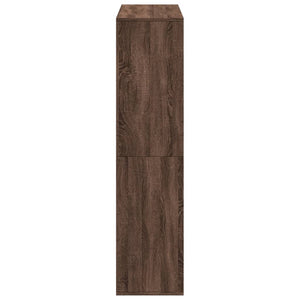 Βιβλιοθήκη Καφέ Δρυς 100x33x135 εκ. από Επεξεργασμένο Ξύλο