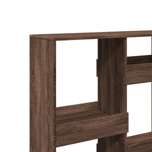 Βιβλιοθήκη Καφέ Δρυς 100x33x135 εκ. από Επεξεργασμένο Ξύλο