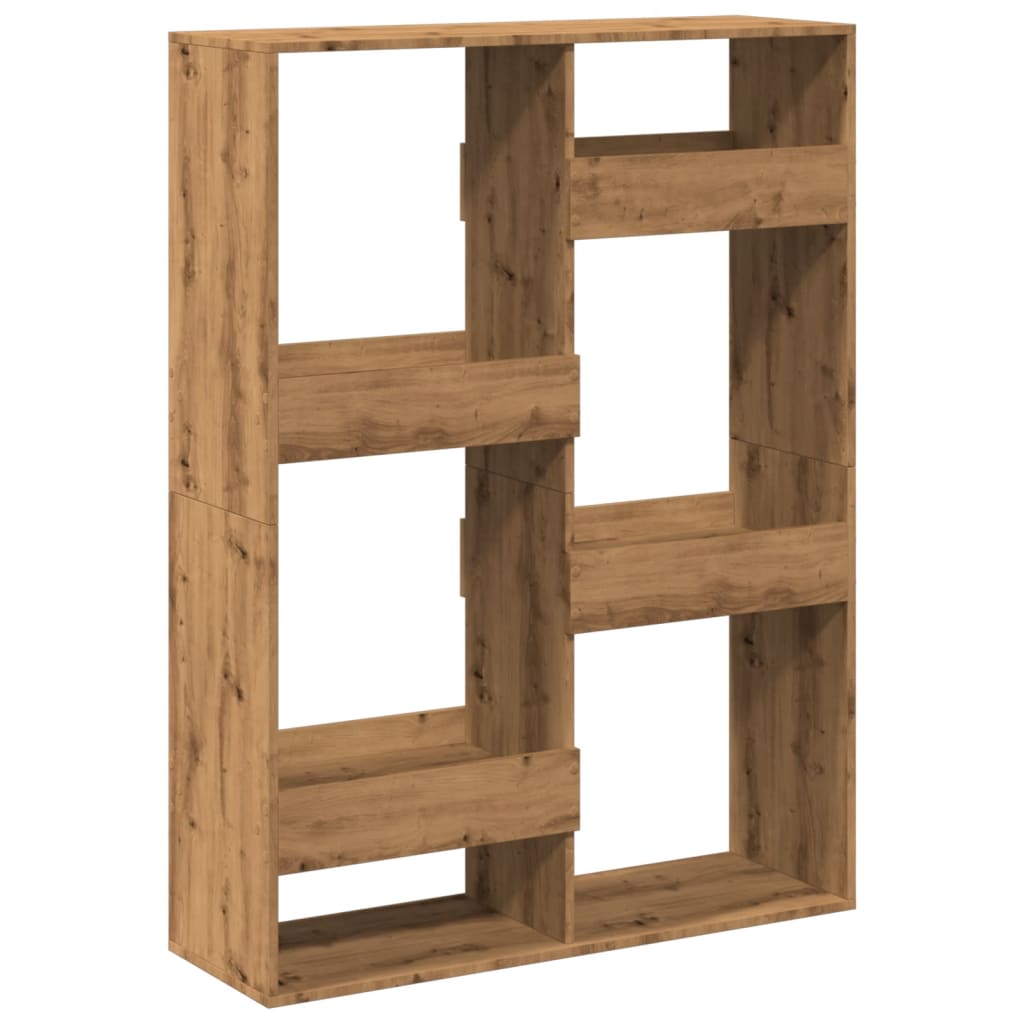 Βιβλιοθήκη Αρτισιανή Δρυς 100x33x135 εκ. Επεξ. Ξύλο