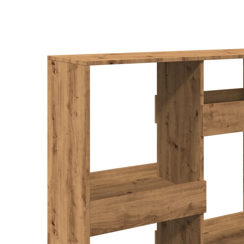 Βιβλιοθήκη Αρτισιανή Δρυς 100x33x135 εκ. Επεξ. Ξύλο