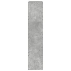 Βιβλιοθήκη Γκρι Σκυροδέματος 100x33x155,5 εκ. Επεξεργ. Ξύλο - Pakobazaar