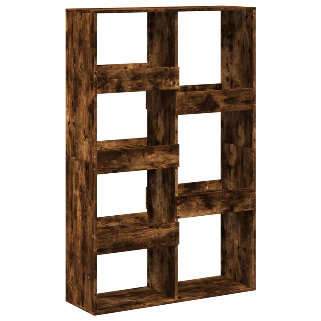 Βιβλιοθήκη Καπνιστή Δρυς 100x33x155,5 εκ. Επεξεργασμένο Ξύλο