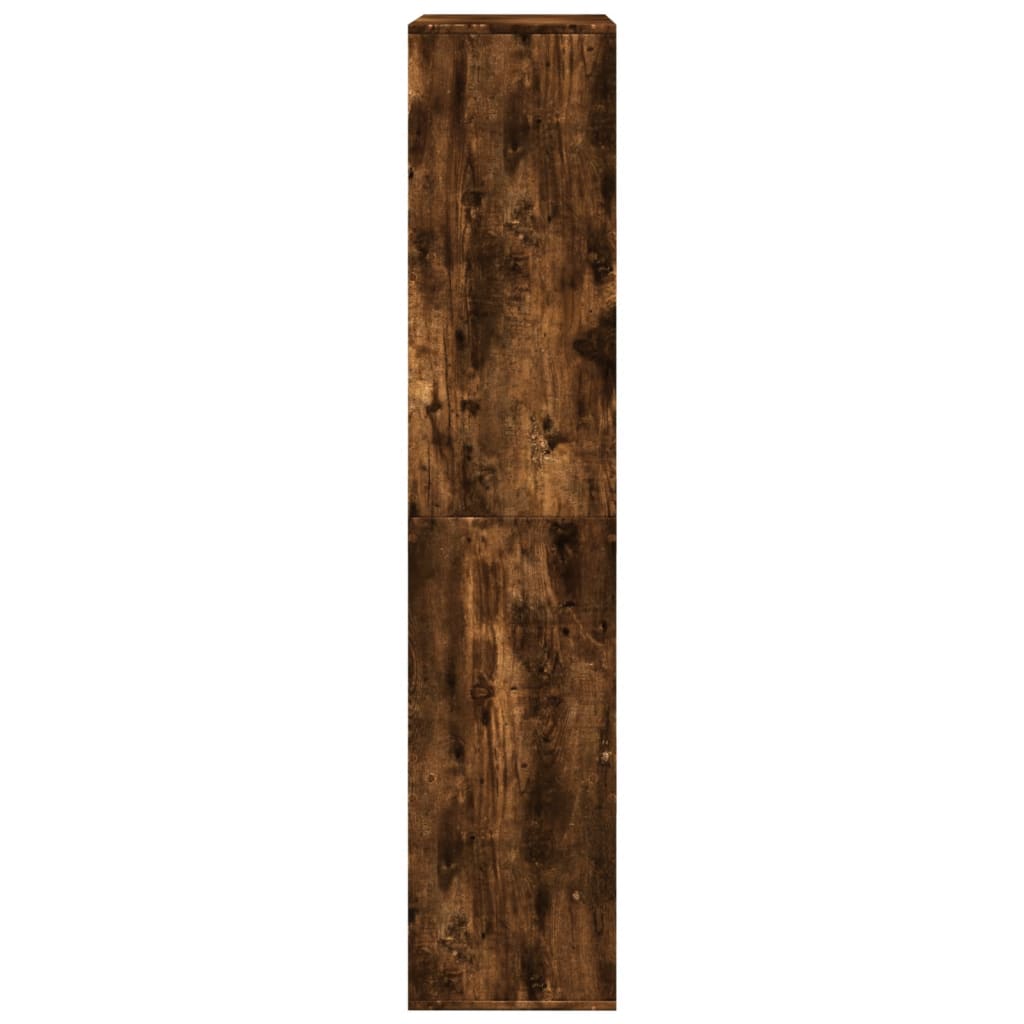 Βιβλιοθήκη Καπνιστή Δρυς 100x33x155,5 εκ. Επεξεργασμένο Ξύλο