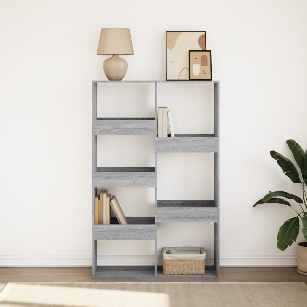Βιβλιοθήκη Γκρι Sonoma 100x33x155,5 εκ. από Επεξεργ. Ξύλο