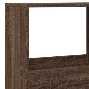 Βιβλιοθήκη Καφέ Δρυς 100x33x155,5 εκ. από Επεξεργασμένο Ξύλο