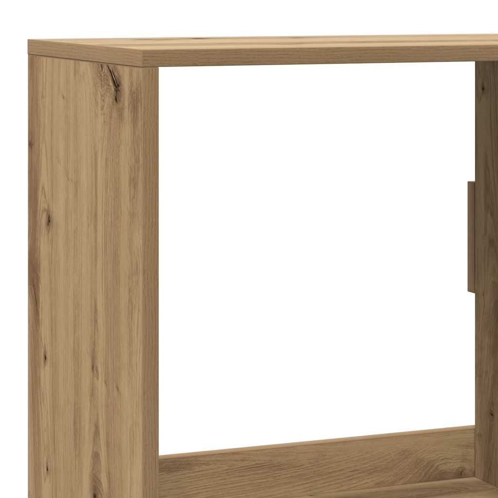 Βιβλιοθήκη Αρτισιανή Δρυς 100x33x155,5εκ από Επεξεργασμένο Ξύλο