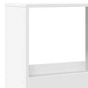 Βιβλιοθήκη Λευκή 100x33x175 εκ. από Επεξεργασμένο Ξύλο