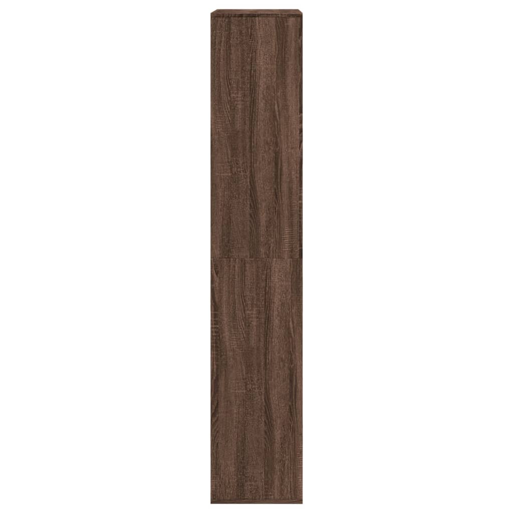 Βιβλιοθήκη Καφέ Δρυς 100x33x175 εκ. από Επεξεργασμένο Ξύλο