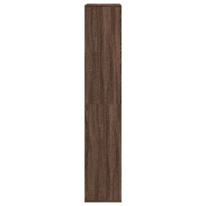 Βιβλιοθήκη Καφέ Δρυς 100x33x175 εκ. από Επεξεργασμένο Ξύλο
