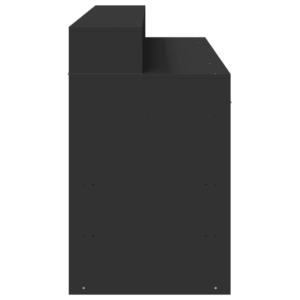 Γραφείο με LED Μαύρο 140x55x91 εκ. από Επεξεργασμένο Ξύλο - Pakobazaar