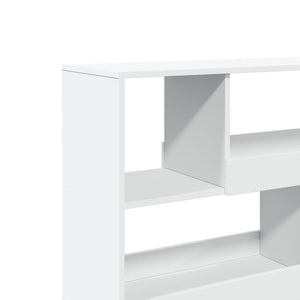 Διαχωριστικό Χώρου-Βιβλιοθήκη Λευκό 100x33x94,5 εκ. Επεξ. Ξύλο