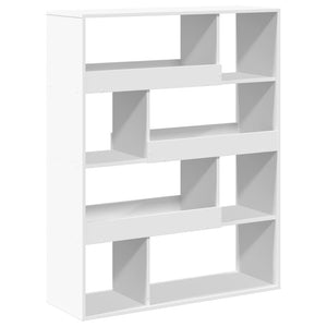 Βιβλιοθήκη/Διαχωριστικό Χώρου Λευκό 100x33x125,5 εκ. Επεξ. Ξύλο